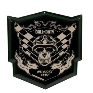 Call of Duty Skull Emblem Wall Decor - Black and Tan